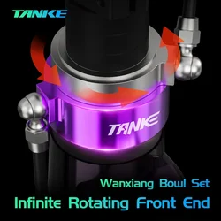 TANKE MTB Infinite Rotation oil Headset,Bicycle 360 ° Rotating Handle,AM/XC all terrain Stunt performance,Applicable oil brake