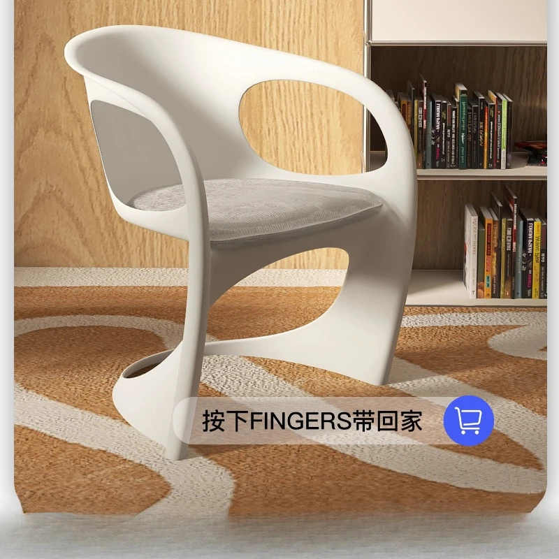 الشمال تصميم بسيط الفن كرسي منحني المنزل شرفة مسند الظهر غرفة المعيشة غرفة الطعام كرسي ديكور المنزل غرفة نوم كرسي خلع الملابس #4
