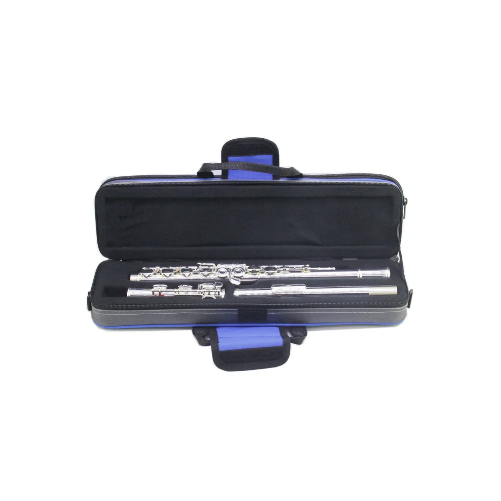 Student Professional Grade 16/17 Hole Flute Instrument Open/Closed Holes Nickel Plated C/E Key Column Style Beginner Entry