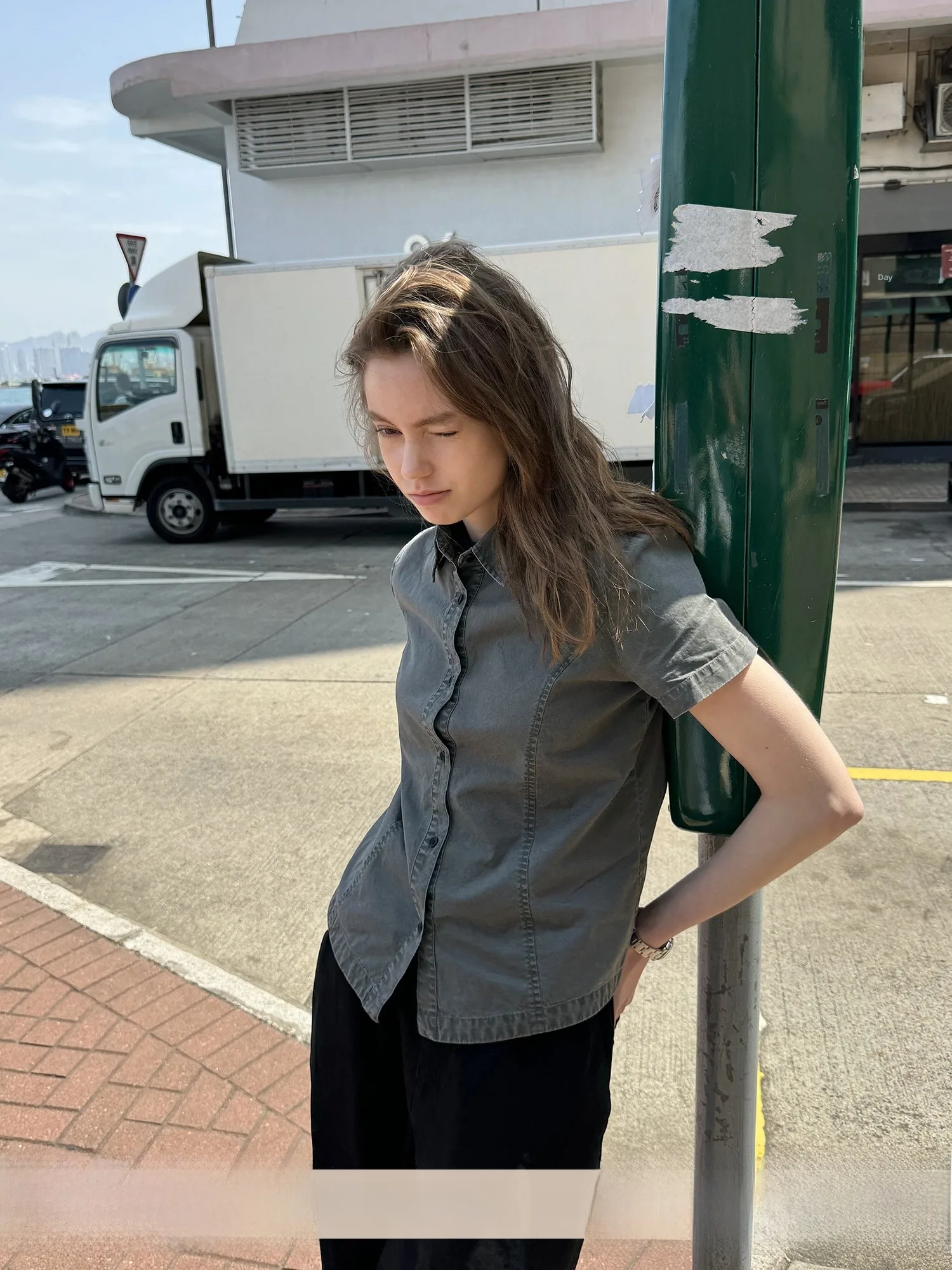 

UNRETRO American Sle Waed Retro ort Sve Slim Fit Cotton irt для женщин Sweet And Spicy Streetwear Лето 2024