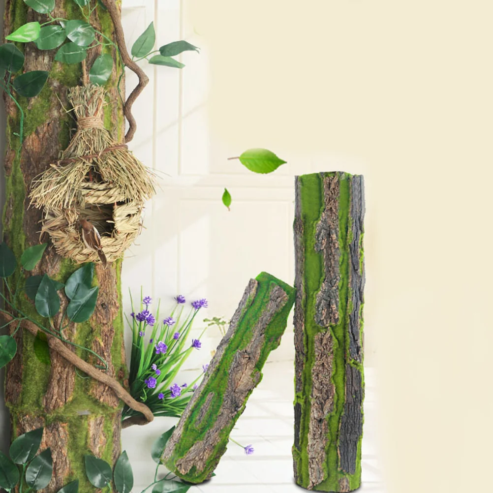 

1Set Simulated Bark Board Long Service Life No Maintenance Required Turtle Tank Landscaping Bark Fish Tank Background