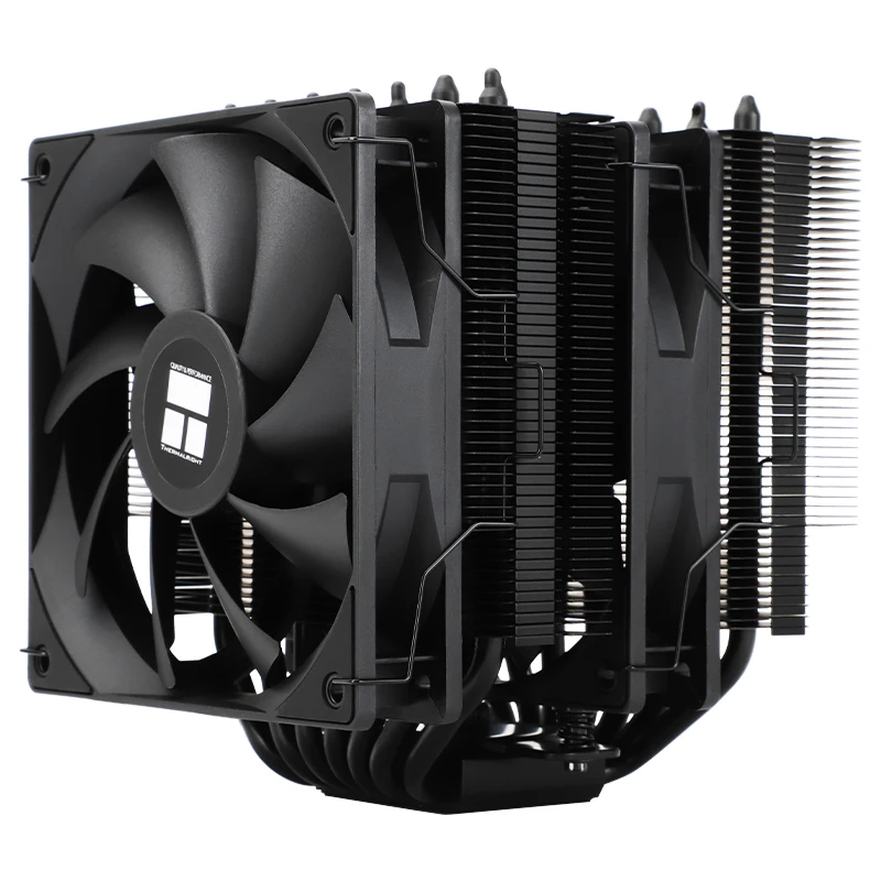 Thermalright Phantom Spirit 120 SE radiator casing komputer hitam, pipa panas 7x6mm, menara ganda, kipas ganda, lapisan nano hitam