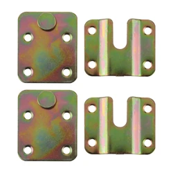 2 Sets 58 x 48mm Invisible Hinges Hook Headboard Display Wall Picture Interlocking Bracket Furniture Connector Hanging Hardware
