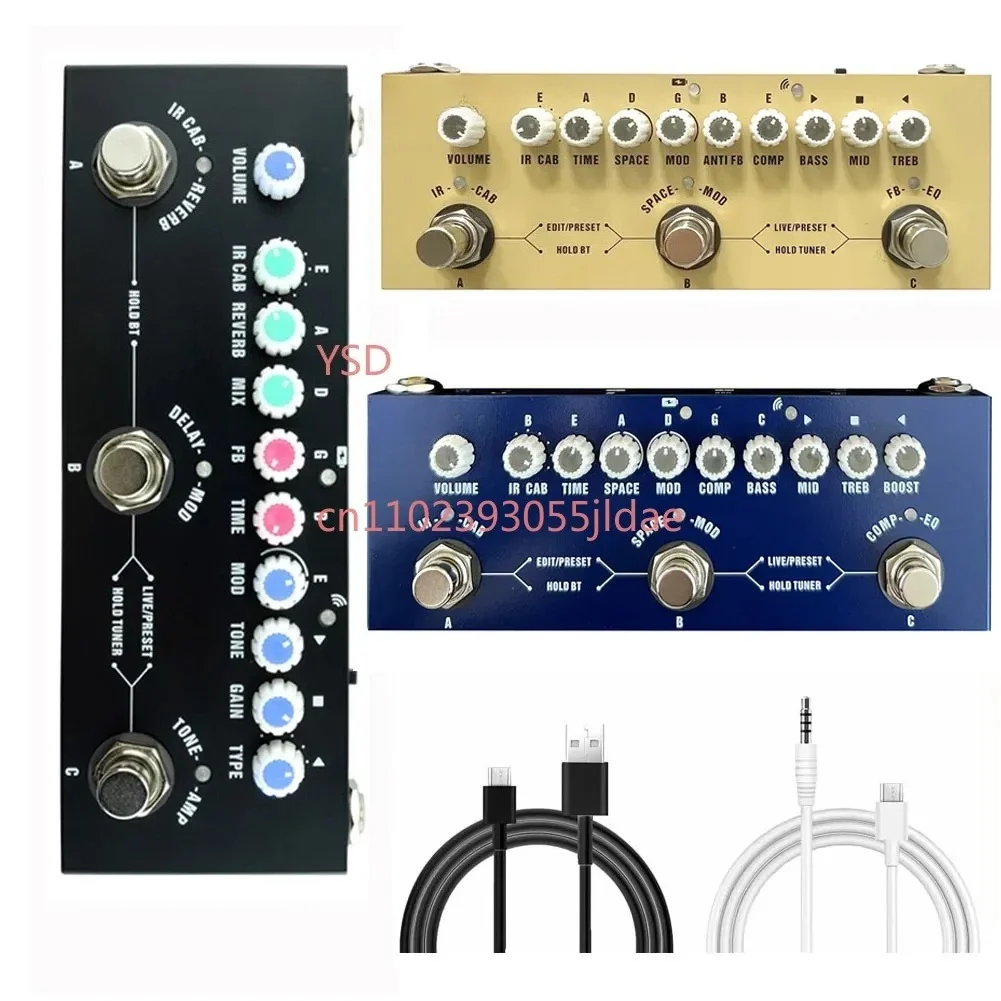 

Мультиэффектная педаль для детской гитары Cube с задержкой реверберации Chorus Phaser 8, ИК-шкафы, профессиональный портативный универсальный процессор