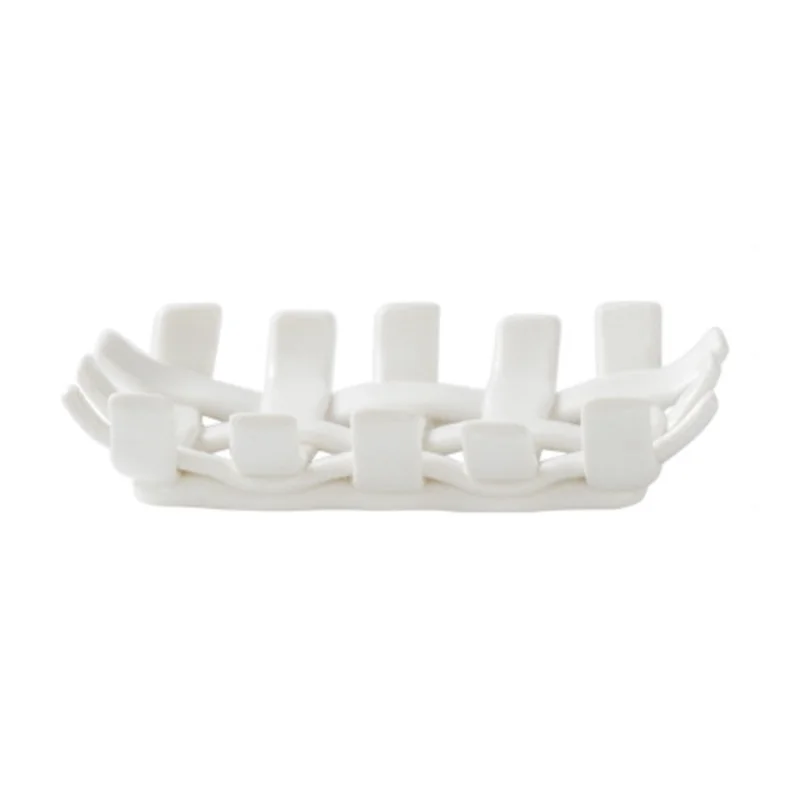 

Nordic Handmade Woven Shape Soap Dish Storage Basket Jewelry Tray Makeup Organizer Key Holder Bathroom Spare Parts Parts