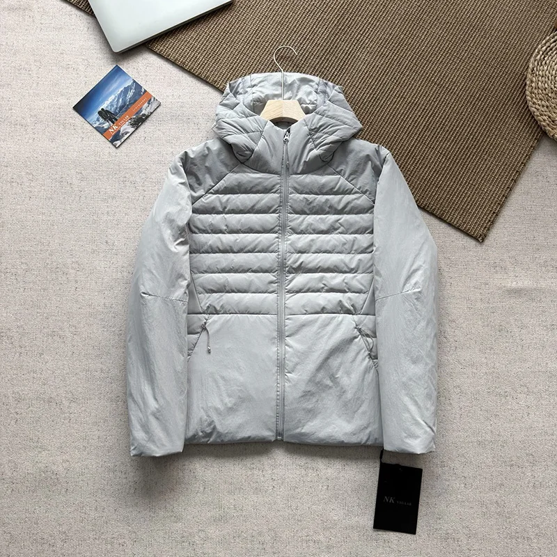 

Outdoor Lightweight Patchwork Down Jacket - Hooded, Versatile, Warm, Unisex Design