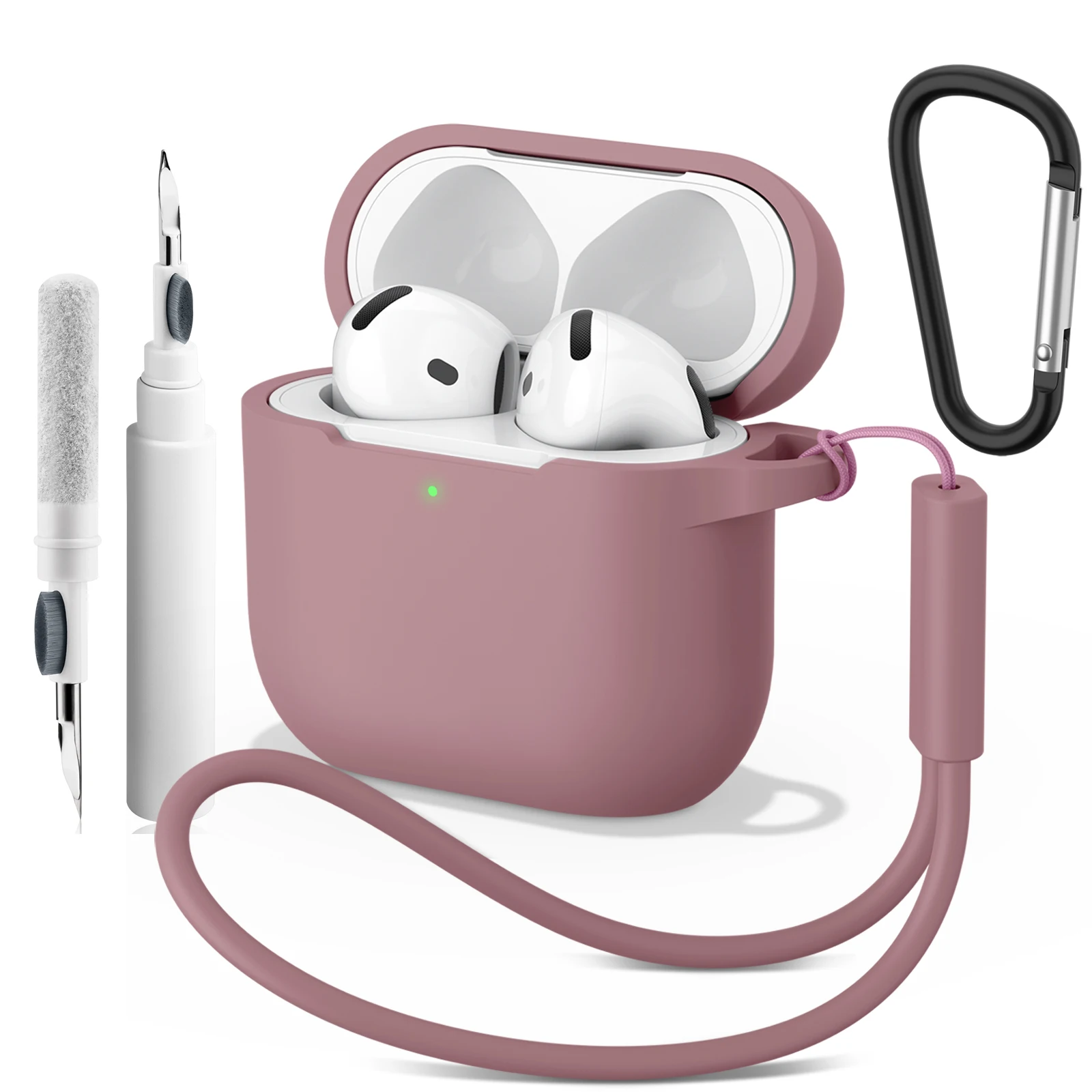 حافظة من السيليكون الناعم لأجهزة Apple Airpods 4 غطاء سماعة أذن سماعة لاسلكية تعمل بالبلوتوث سماعة واقية لملحقات Air Pods 4 #1