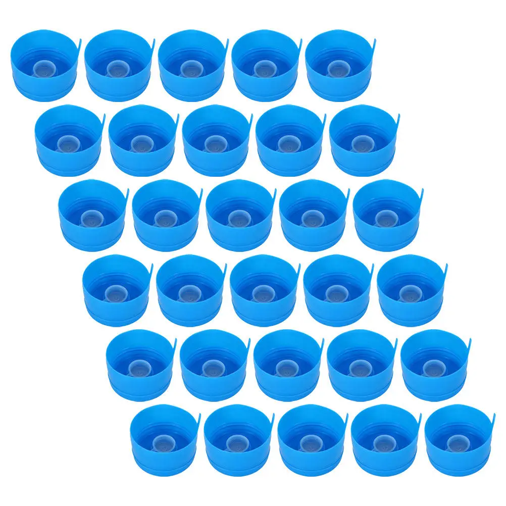 

30Pcs Pure Water Bucket Screw Caps Non Spill Replacement Lids for Water Dispenser Jugs Household Use Anti Splash Jug Caps