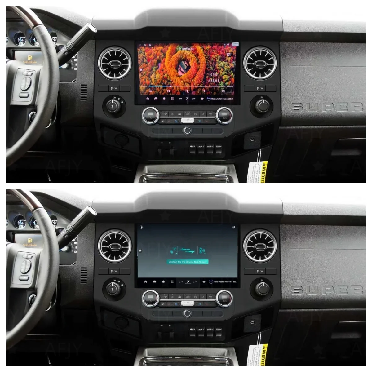 Android 13 Player For Ford F250 F-350 2009 2010 2011-2015 AC Board Car Radio GPS Navigatio Stereo Multimedia Carplay Head Unit