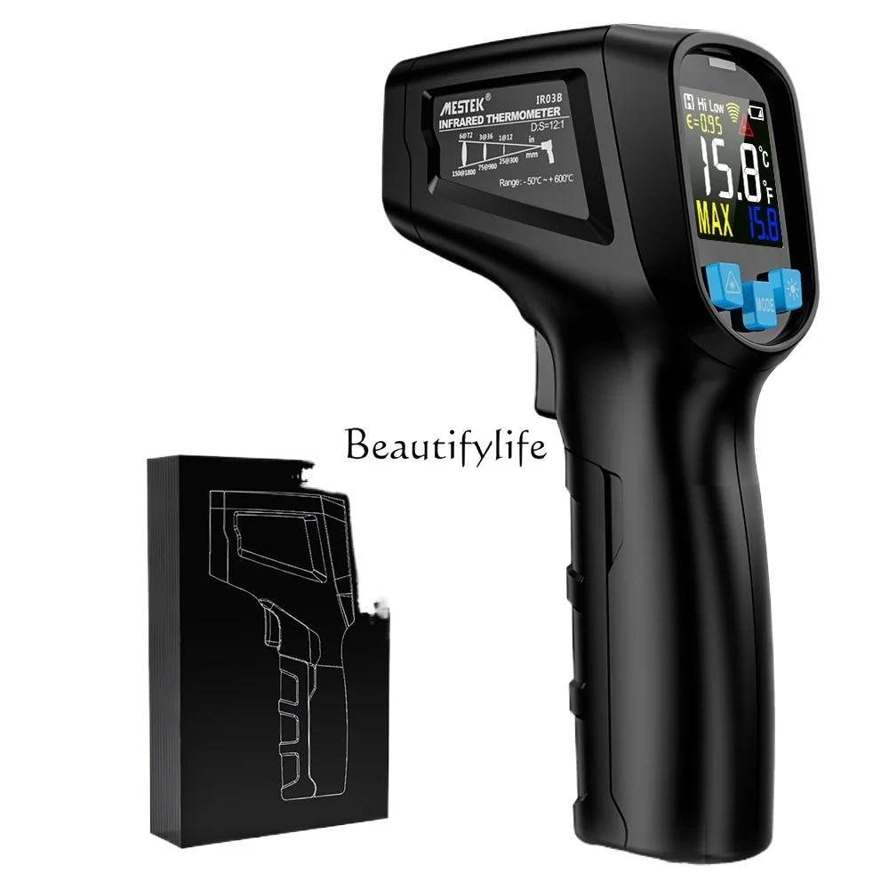 

*High-precision temperature measurement Industrial infrared thermometer Oil temperature baking air conditioner Multifunctional