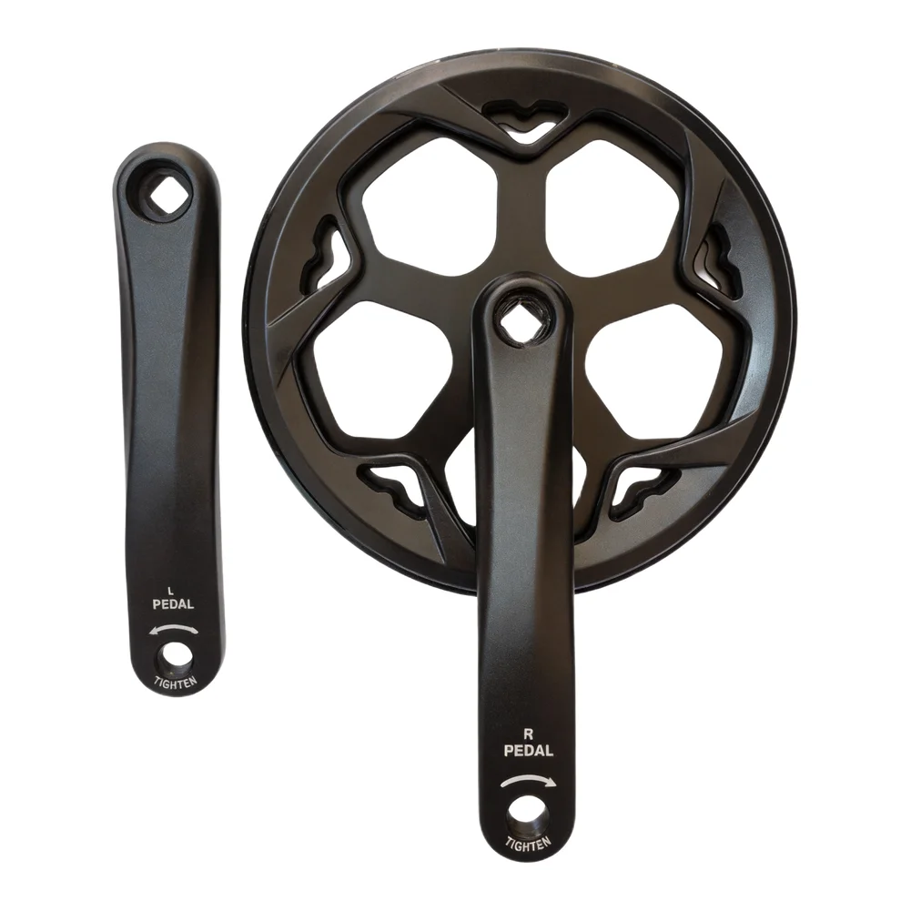 For Intense Pedaling 48T Bike Crankset Aluminum Bicycle Crankset Bicycle Crank High-density Solid Design Direct Power Transfer