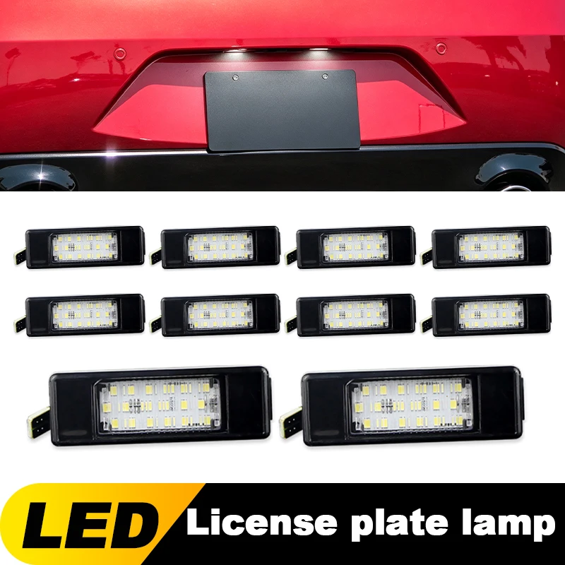 10-個-oem-インフィニティ-q50-2014-2020-日産エクストレイル-2007-2013-フルホワイト-canbus-led-ナンバーライセンスプレートライトパーキングタグランプ