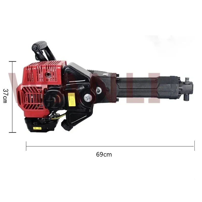 

New Pick Two-Stroke Rock Drill 1900w Multi-Function Gravel Trencher Transplanting And Soil Excavation Tools