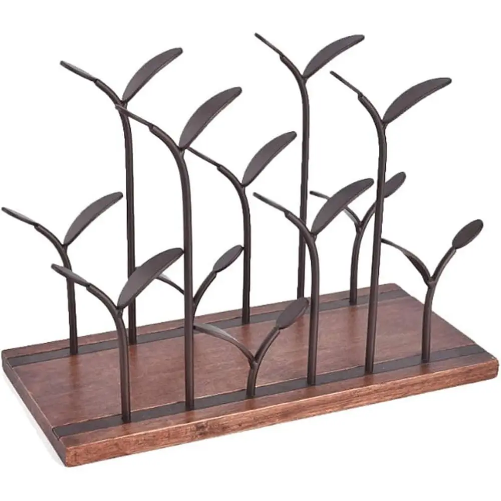 

Деревянная подставка для 6 бутылок вина из нержавеющей стали для баров, ресторанов и кухонь (цвет: А)