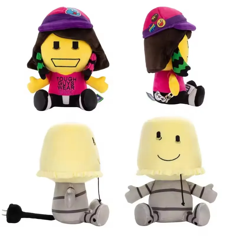 Nouveau Anime dur gars porter rose infecté en peluche jouet récupérateur en peluche Lampert peluche jeu périphérique peluche poupée cadeaux d'anniversaire
