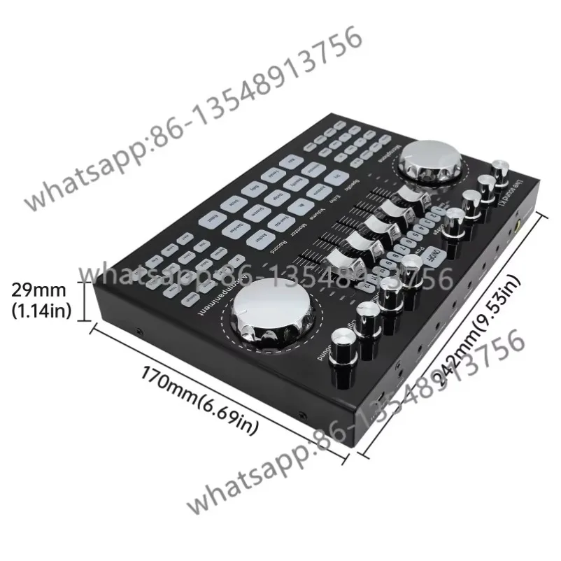 K1 Sound Card Kit Live Streaming Microphone Set for Phone PC Live Broadcast