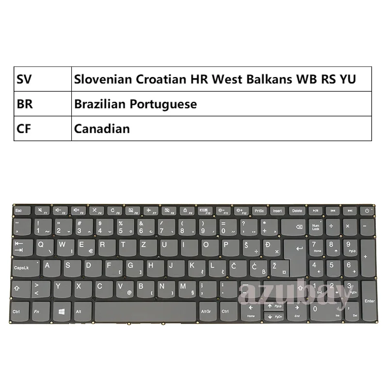 Keyboard For Lenovo 320R-17IKB 320R-17ISK 330-15ARR 330-15ICH, 330-15IKB 330-15AST D U Slovenian CRO Canadian BR Portuguese