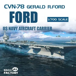 Magic Factory Assembly Model Kit MF-6501 USS Gerald R. Ford CVN-78 Aircraft Carrier 1/700