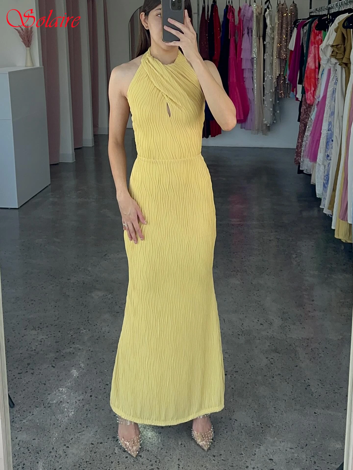 

Customized Straight Halter Elegant Formal Evening Dress Fashion Delicate Celebrity Gowns High Quality Temperament Prom Dress
