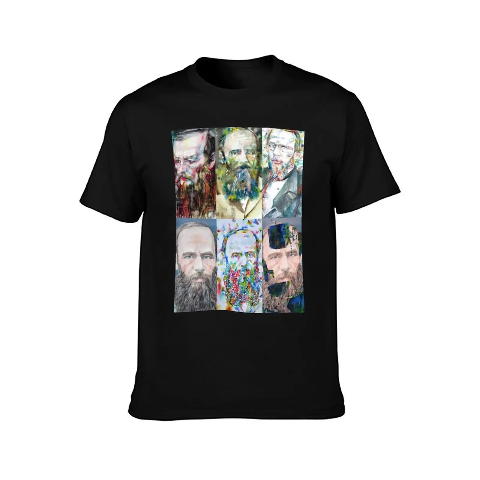 SIX TIMES FYODOR DOSTOEVSKY .1 T-Shirt t shirts for man cotton soft T-Shirt