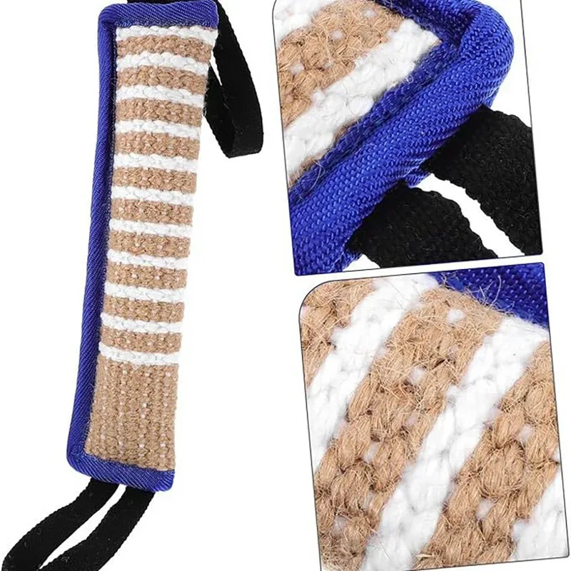 

Natural Jute Chew Toy for German Shepherd Dogs Aggressive Chewers Dental Training Stick for Large Breed Puppies