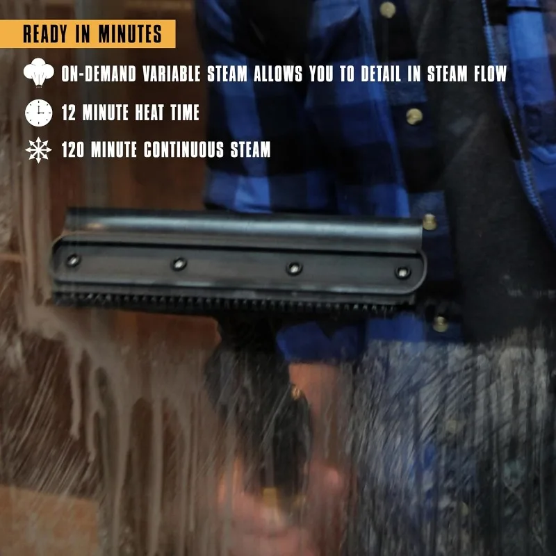 McCulloch MC1385 เครื่องอบไอน้ําแบบกระป๋องดีลักซ์พร้อมอุปกรณ์เสริม 23 ชิ้น การทําความสะอาดแบบแรงดันไร้สารเคมีสําหรับพื้นส่วนใหญ่ เคาน์เตอร์