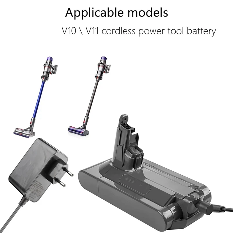 Charger For Dyson V10 V11 V15 SV12 SV15 Vacuum Cleaner Replace Charging Line Battery Power Adapter 30.45V /1.1A EU Plug