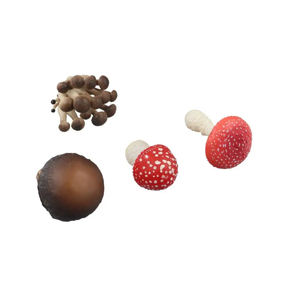 Vegetable Model Fungus Figurines Landscape Miniatures Matsutake Oyste Simulation Mushroom Artificial Pleurotus Fungus Model