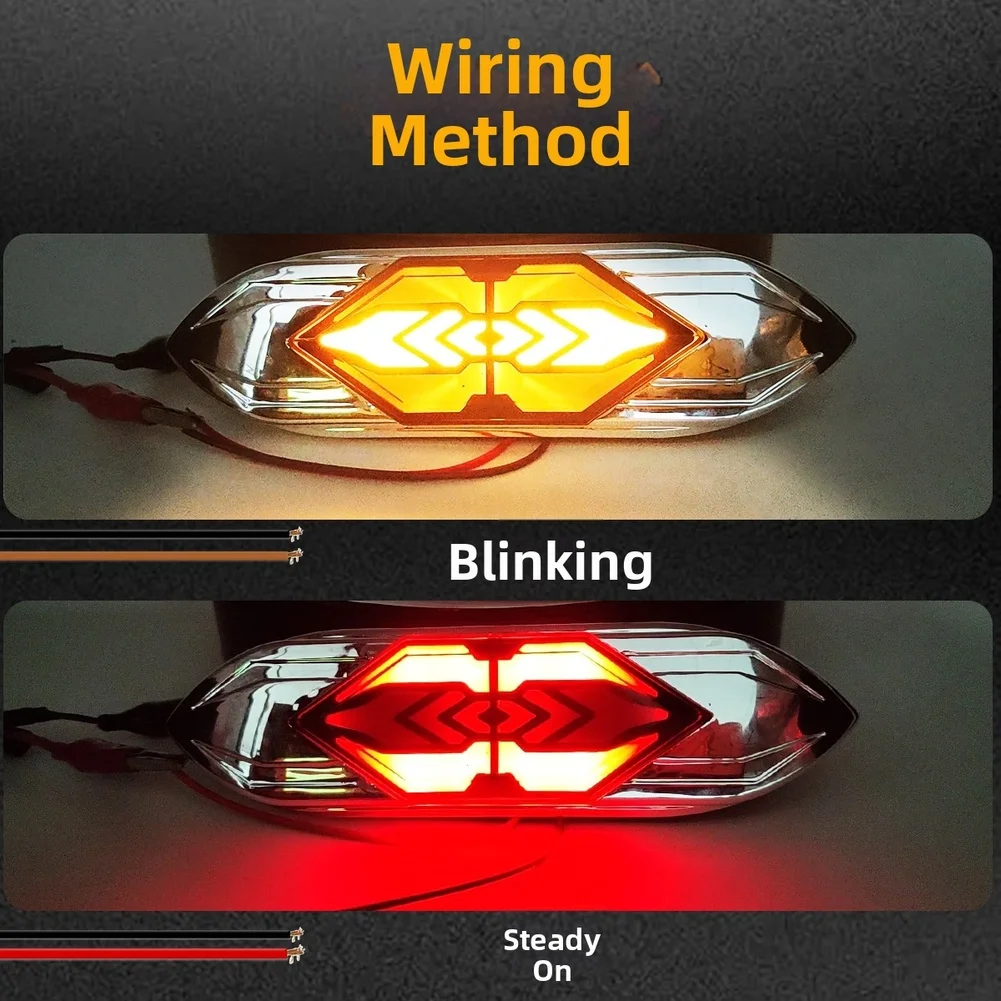 

Светодиодный задний сигнальный фонарь 12В, красно-желтый габаритный фонарь для грузовиков и автомобилей, с сертификатами CE, ROHS, FMVSS, высокая видимость и безопасность
