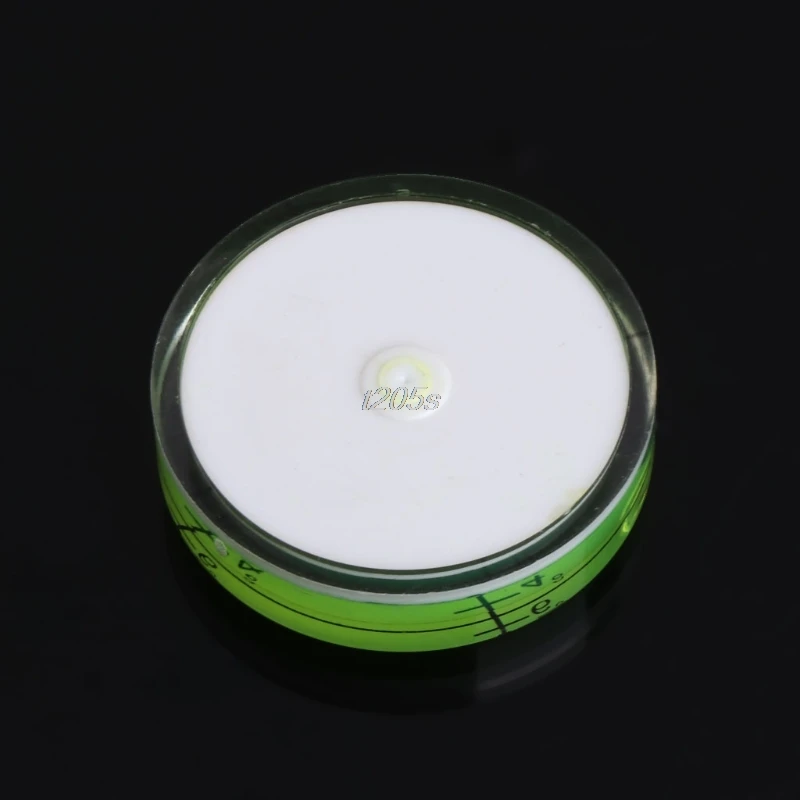 1Pc Bulls-eye Bubble Degree Marked Surface Spirit Level For Camera Circular 32x7mm T25 Drop ship