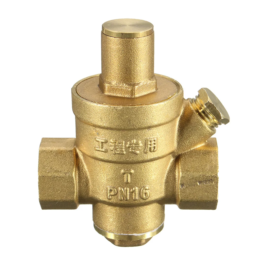 

High Quality DN15 NPT Brass 1/2inch Adjustable Water Pressure Regulator Reducer and Gauge Meter