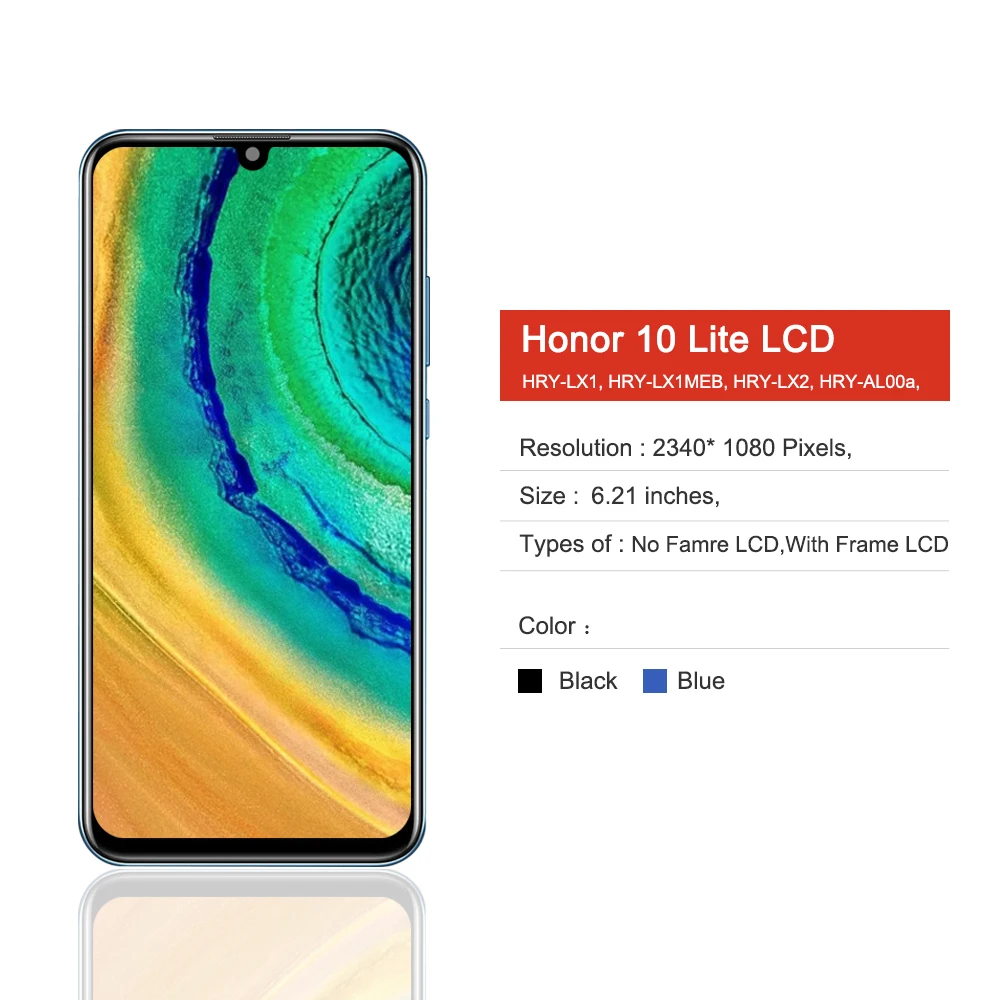 LCD For Huawei Honor 10 Lite HRY-LX1 HRY-AL00 LCD DIsplay Touch Screen Digitizer Assembly Replacement For honor 10i Display