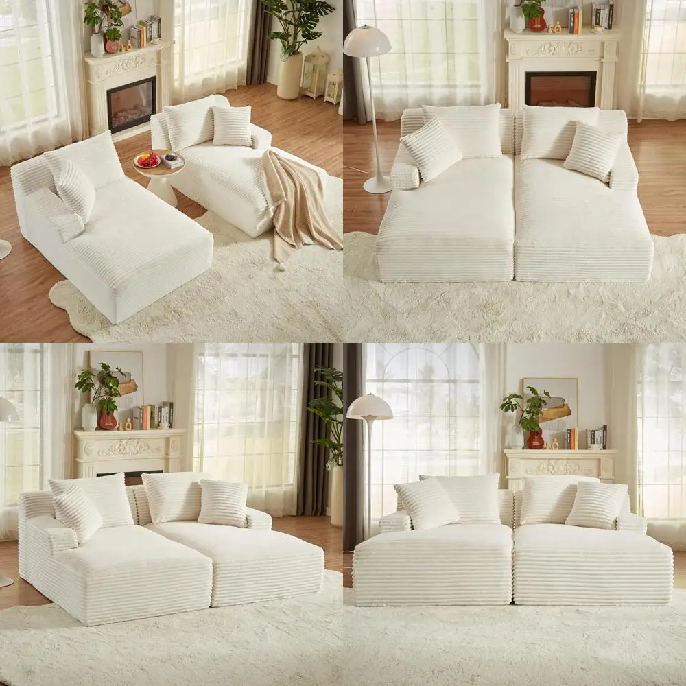 

Негабаритное кресло-шезлонг, вельветовый диван-кровать для дома, удобный модульный секционный диван для гостиной