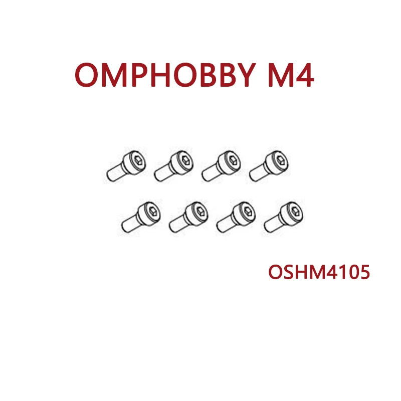 Omphobbym4rcヘリコプタースペアパーツステップ円筒形ヘッド六角m2.5x6mm oshm4105