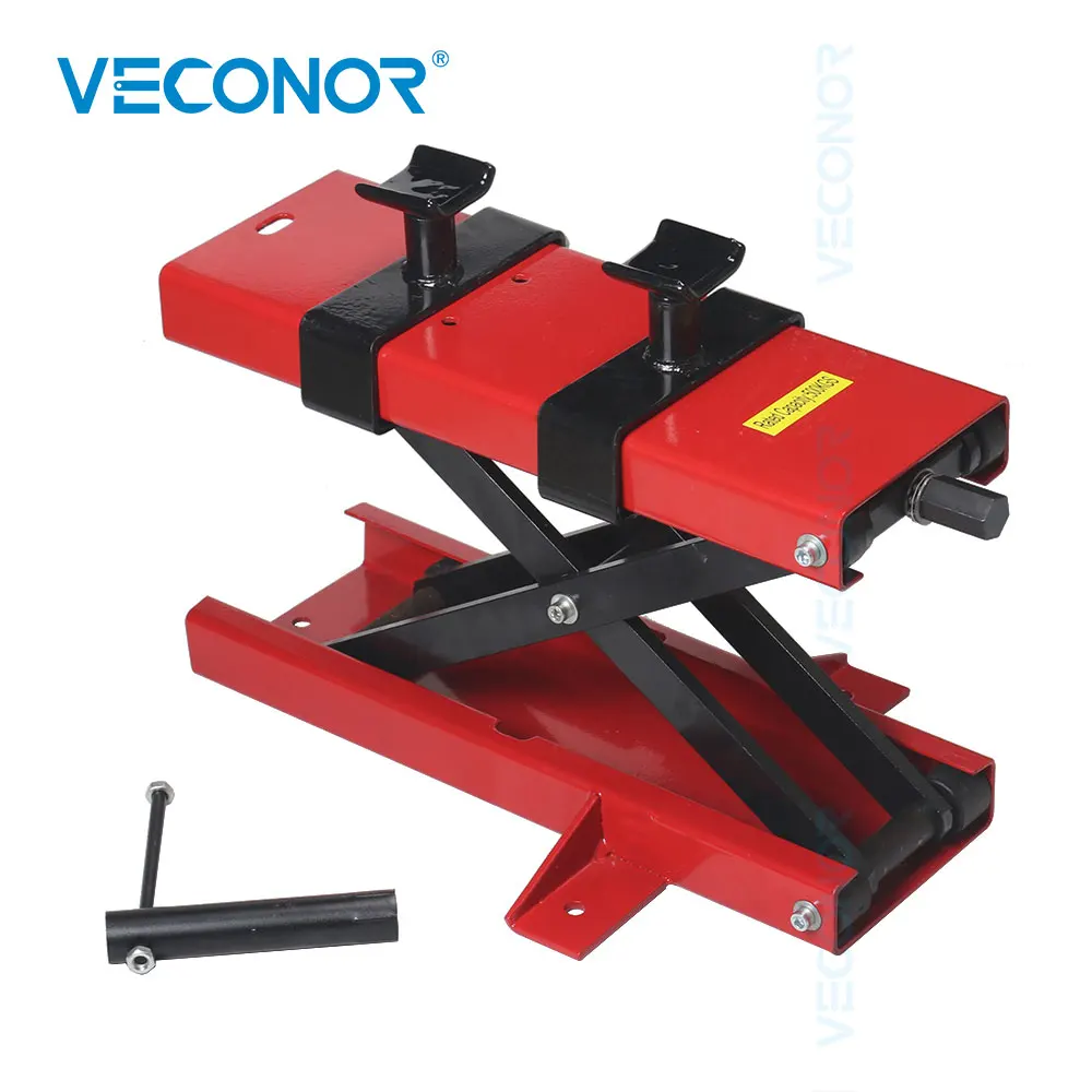 500KG Load Capacity Motorcycle Stand Center Scissor Lift Hoist Workshop Bench Tool Set 1100LBS Motorbike Mini Lifting Table