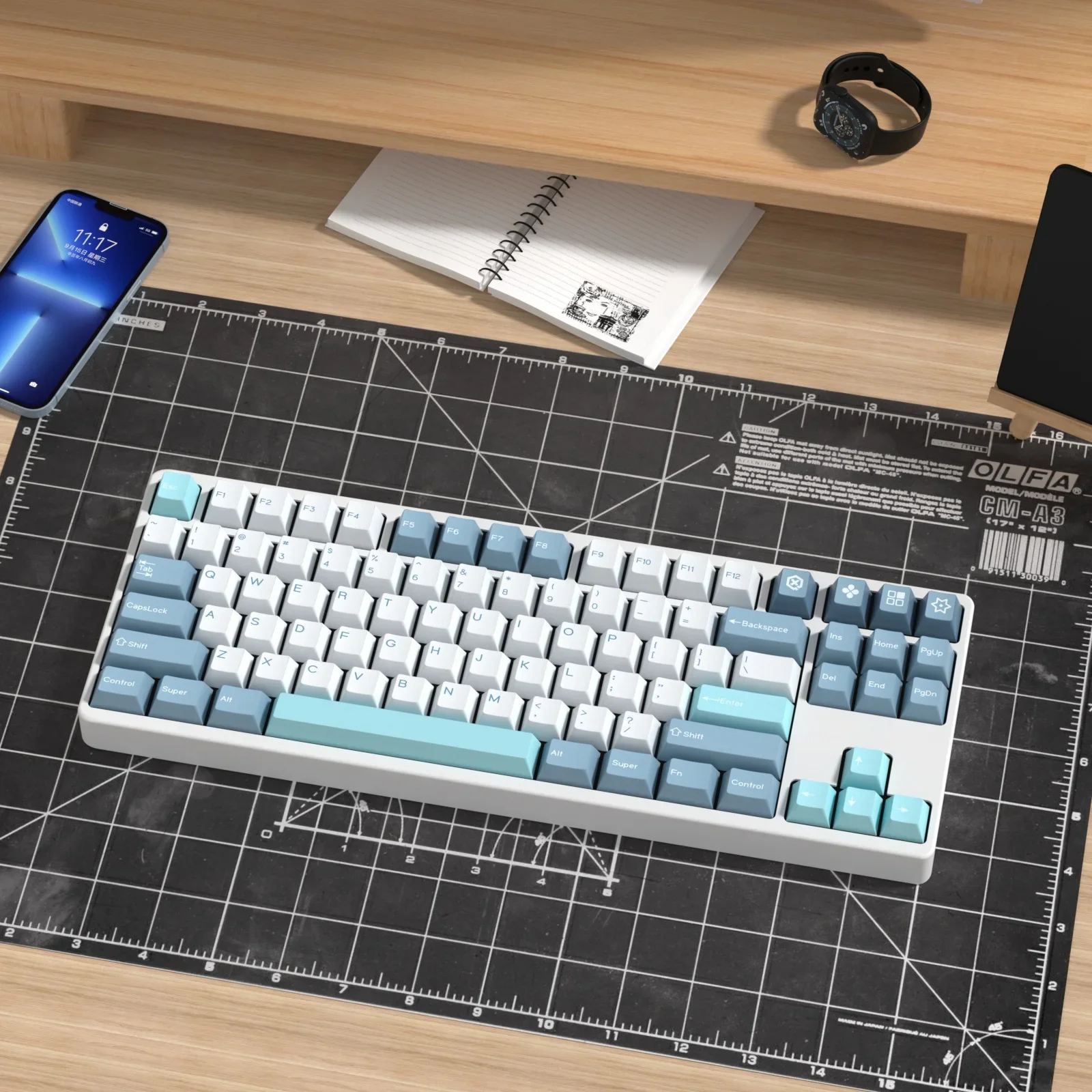 KBDiy 176 Keys GMK SHOKO Keycaps Cherry Profile PBT Keycap Custom for Mechanical Keyboard Game MX Switches Double Shot ISO Keys