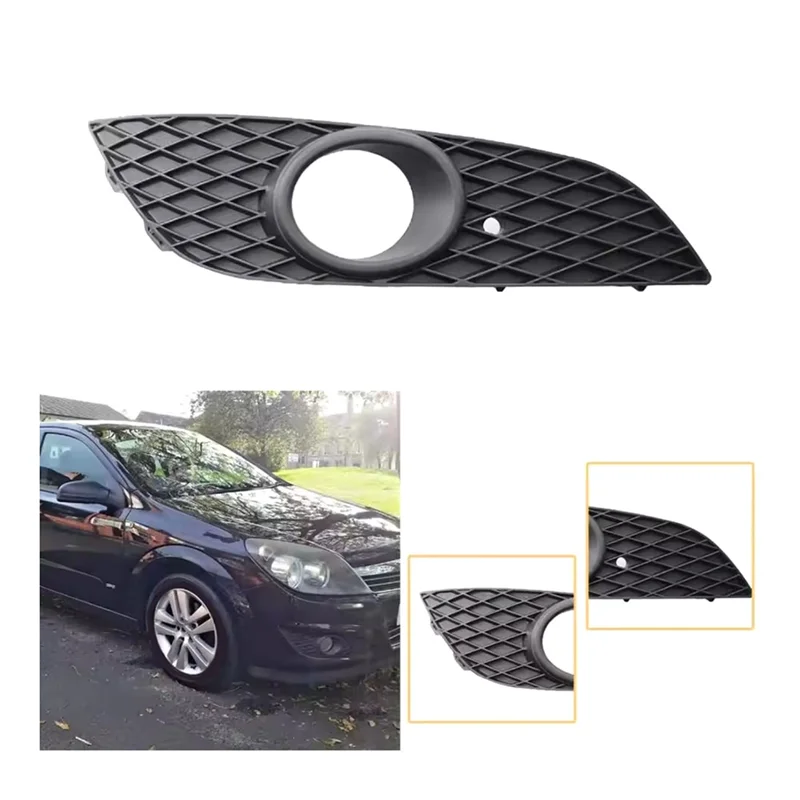 

Unique Fog Light Lamp Cover Front Bumper Lower Grille Grill For Vauxhall Opel Astra H 2007-2012