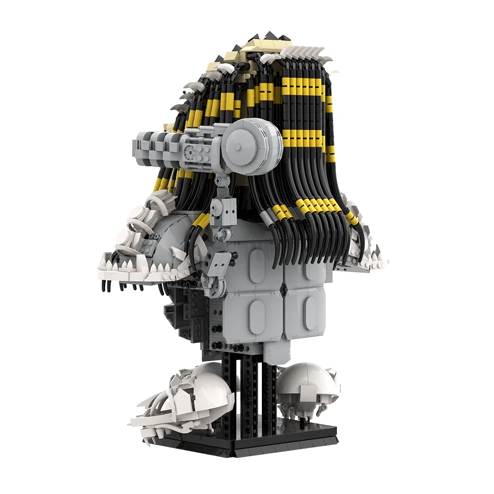 

Alien The Predator Building Blocks Sci-Fi Movie Horror 4-Jawed Tongue Monster 3D Home Decor Bricks Toy Adult Gift