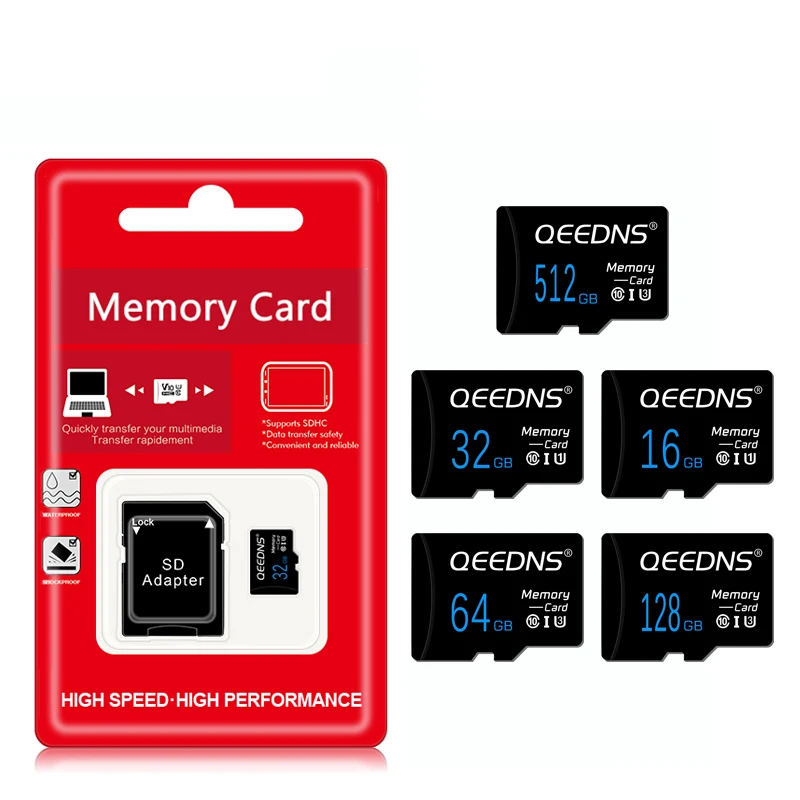 Micro TF Sd Card 128gb 256gb Memory Card Class10 High Speed Cartão De Memória 32 Gb 16GB 8GB Storage Device 512GB For Phone