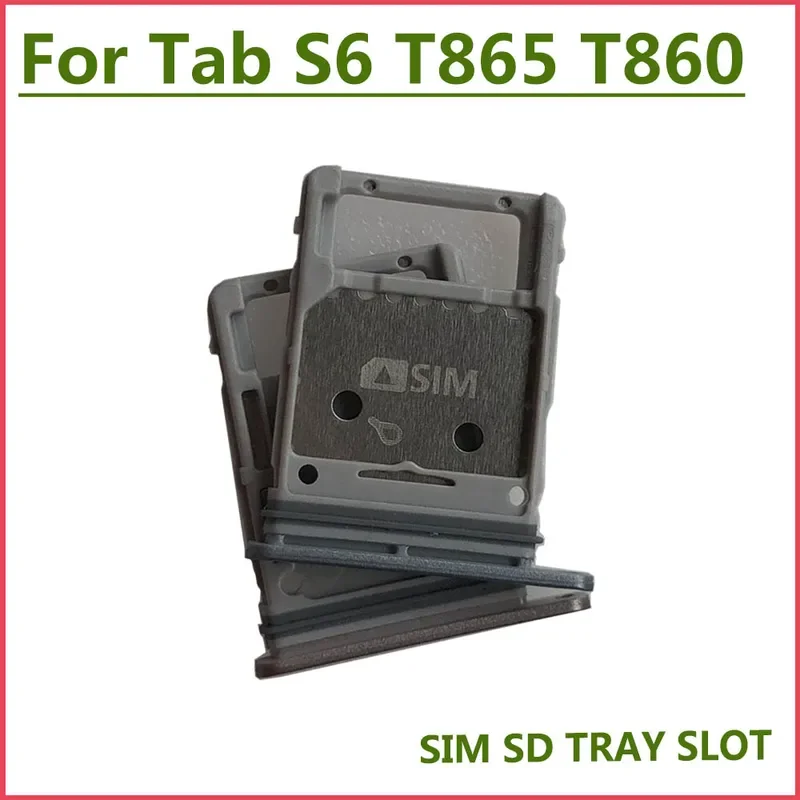 

Sim Card Holder Tray Card Slot MicroSD Card For Samsung Galaxy Tab S6 T865 T860 T867 Blue Gray