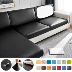 easy clean waterproof PU funiture protector solid sofa cover Corner sofa seat slipcover elastic stretch couch cover