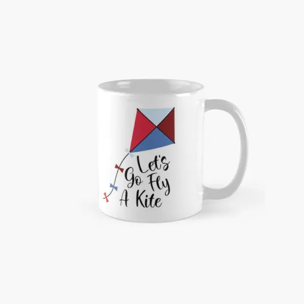 

Кружка с принтом Let Is Go Fly A Kite, классическая кружка с принтом, круглая посуда для напитков, чашка, простой дизайн фото, подарки, кофе, чая