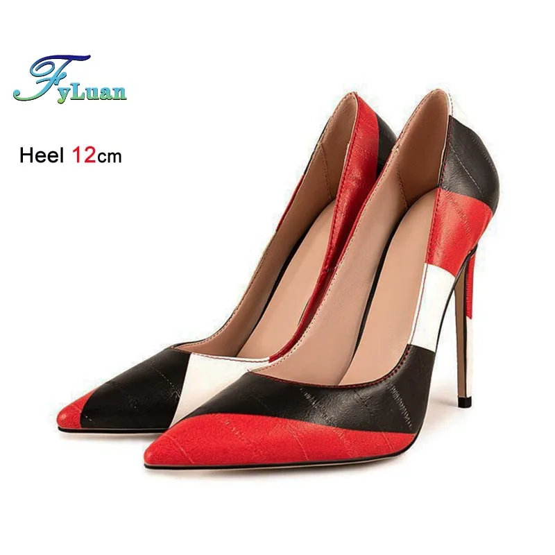 

Sexy Women's Pumps Pointed Toe Shallow Mouth Stiletto Single Shoes Model Show Catwalk Super High Heels Ladies Large Size Shoes