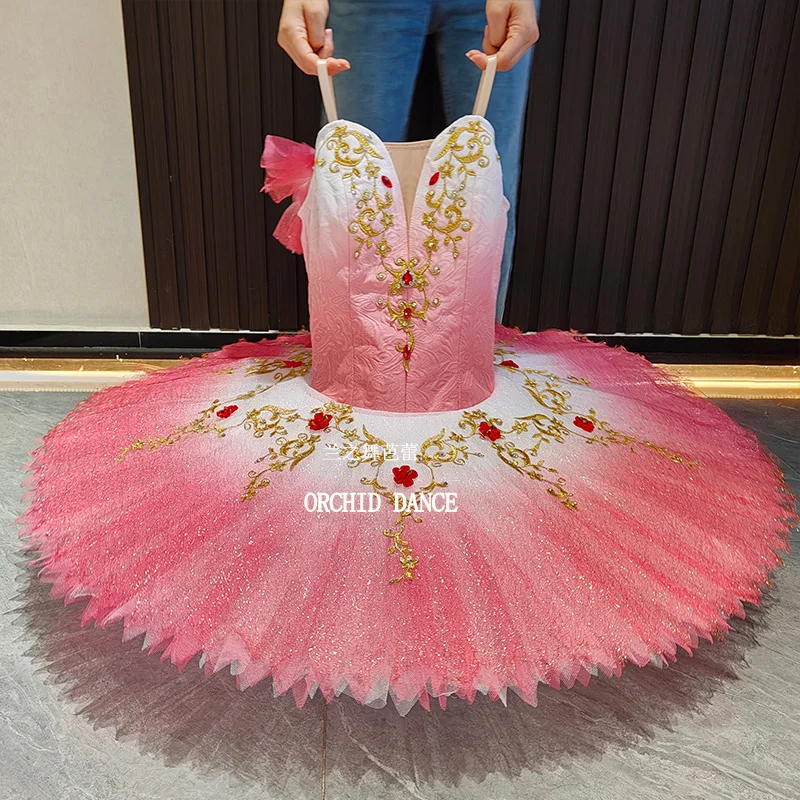 ชุดบัลเลต์สีชมพู BT2506991 สำหรับเด็ก ผู้หญิง และผู้ใหญ่ ขนาดและสีตามสั่ง