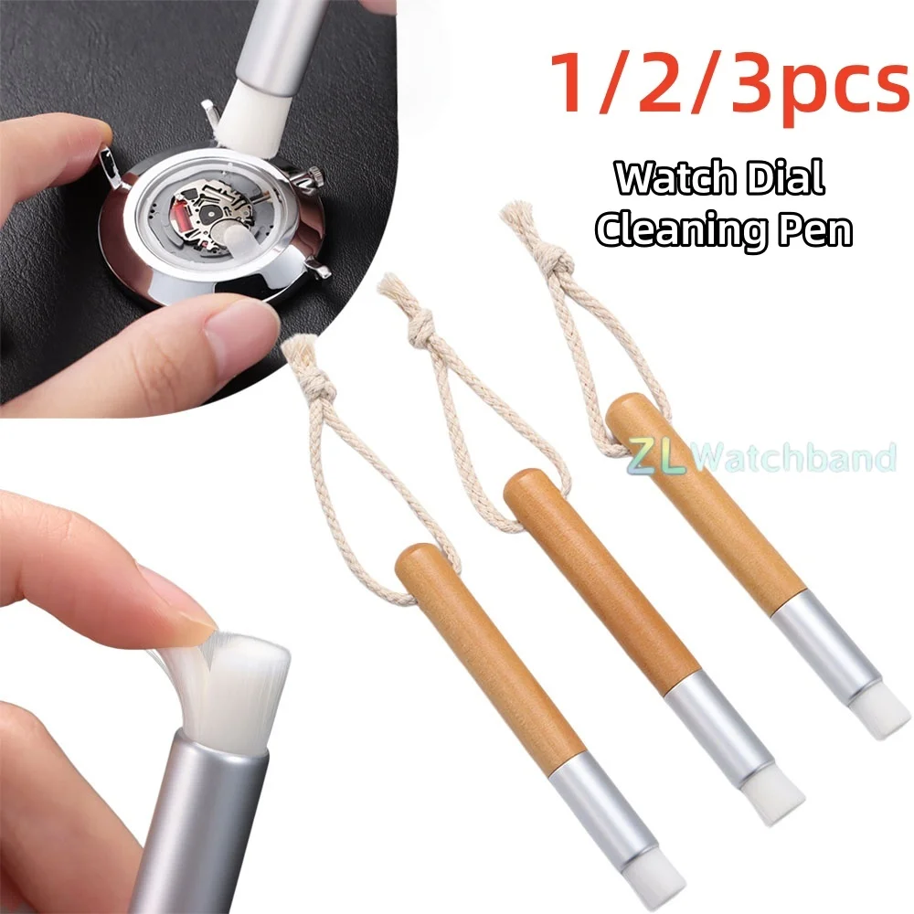 1/2/3PC Watch Cleaning Brush Watch Small Part Watch Movement Glass Fiber Brass Steel Brush Cleaning Brush Watch Part Repair Tool