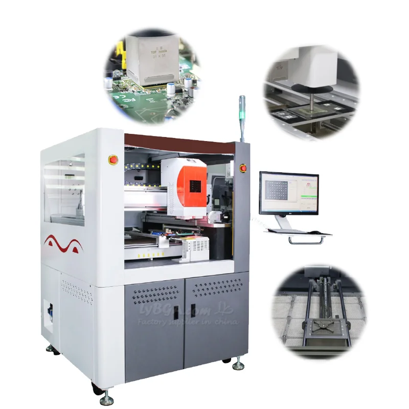 Estação de retrabalho automática LYBGA ZM-R8650C Máquina de dessoldagem automática personalizada para placas PCB grandes Alimentação de pré-aquecimento inferior