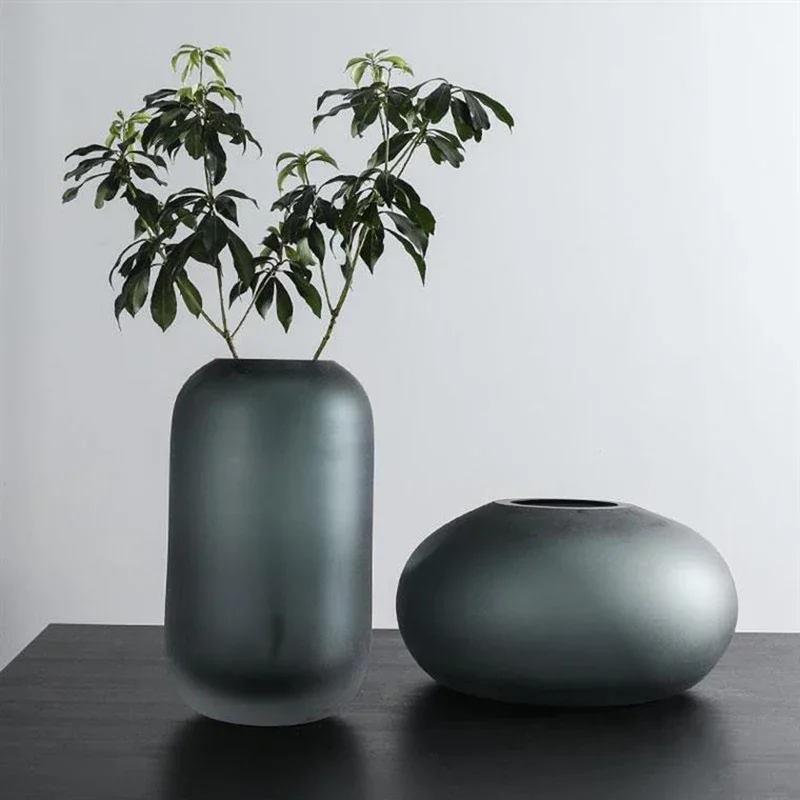 

Nordic Glass Vase Home Christmas Decoration For Dry Flowers Living Room Home Decor Flower Pots Table Vases декор для дома