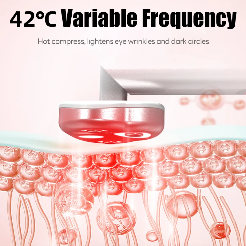 7 In 1 EMS Red Light Therapy Facial Wand กระชับผิว Anti-Aging Microcurrent ลดริ้วรอยลบความหมองคล้ําความงาม