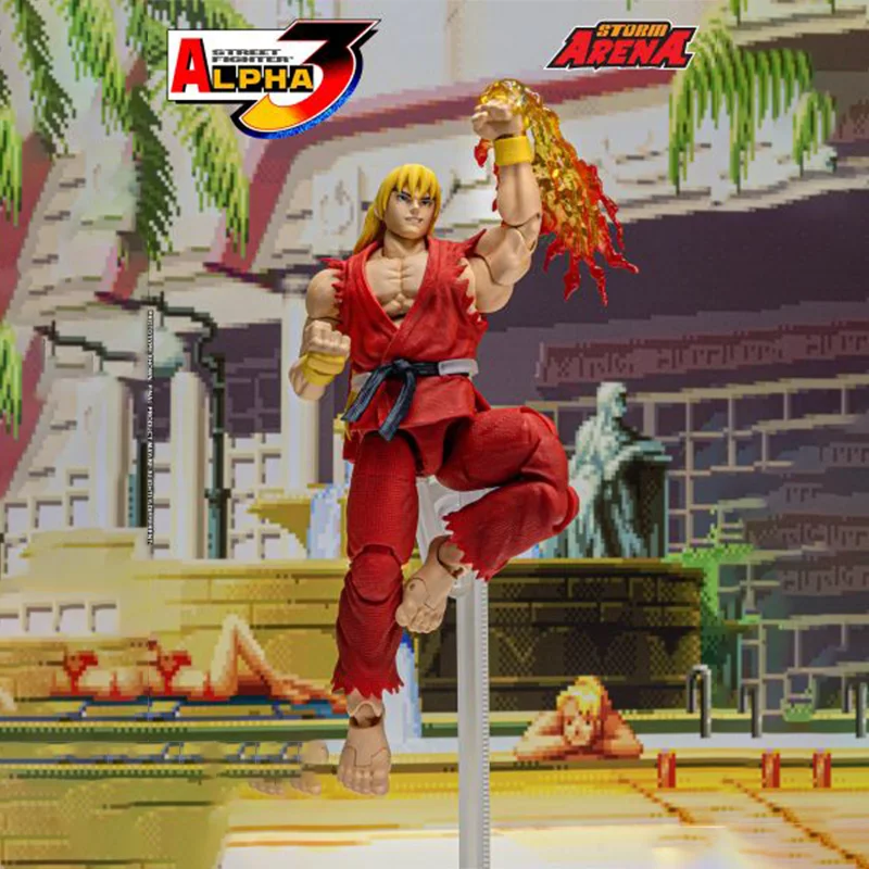 【100% original】 tempête en Stock KEN-STREET FIGHTER ALPHA 3 "STORM ARENA" 1/12 échelle Collection série modèle personnage de dessin animé