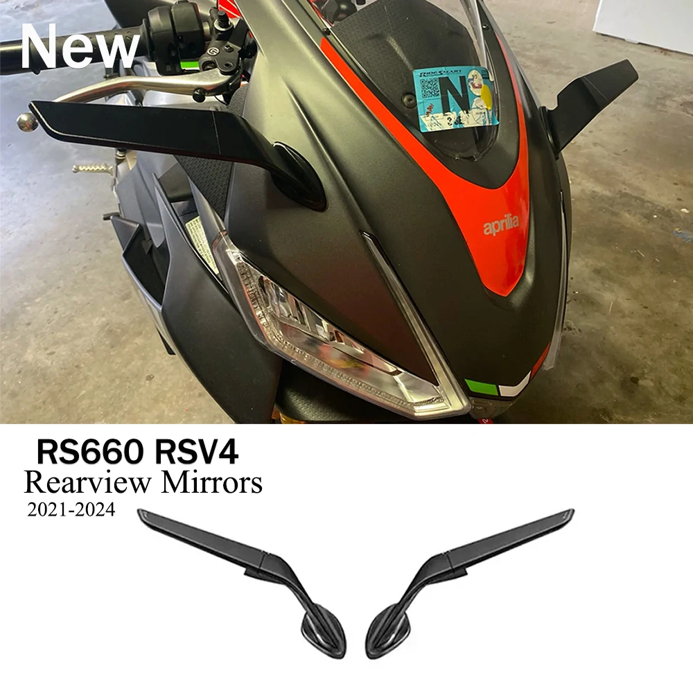 

New Motorcycle Rearview Mirrors For Aprilia RS660 RSV4 1100 Adjustable Sport Rearview Mirror RS660 RSV4 1100 Accessory 2021-2024